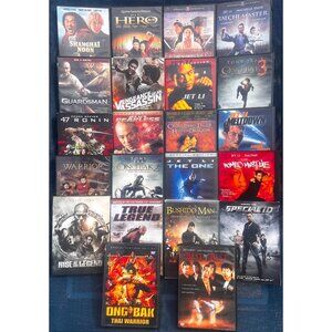 22 Martial Arts DVDs Jet Li, Tony Jaa, Jackie Chan, Donnie Yen Discs are perfect